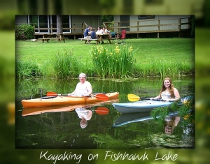 Kayaking by the Fishhawk Lake Clubhouse